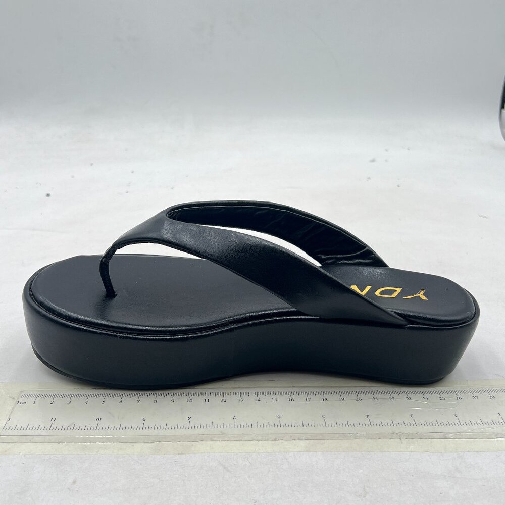 YDN Black Platform Sandals